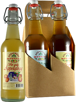 4-Verpackung Glühwein klein 0,5 Liter