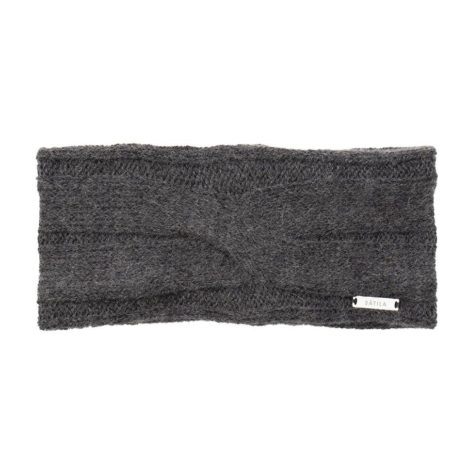 Flätvik pannband m fleecefoder från svenska Sätila, dk grey 