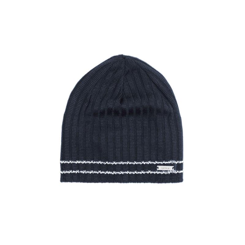 Reflect stickad mössa, navy unisex, från Sätila
