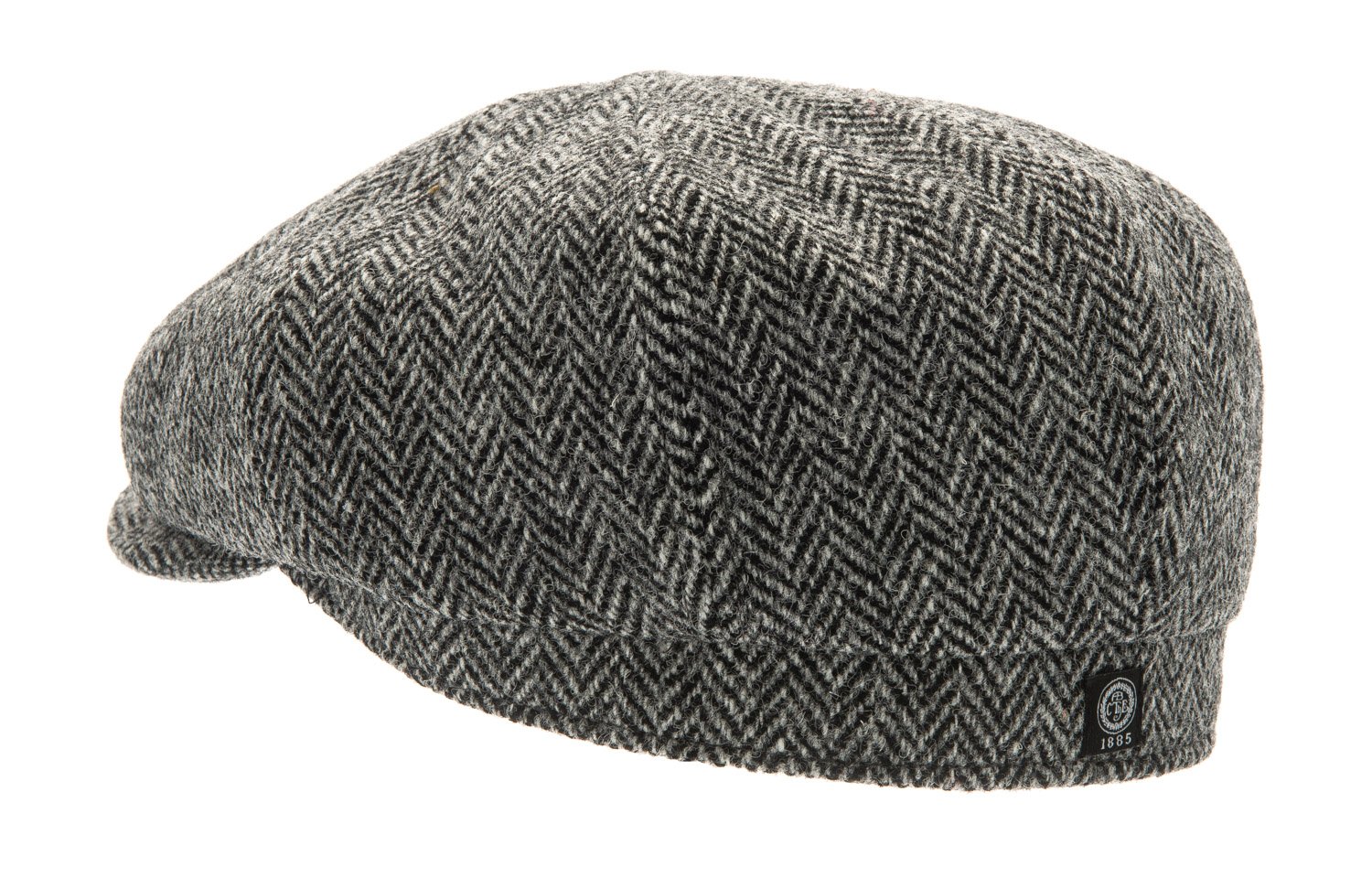 Höst/vinter Alan HarrisTweed fiskbensmönstrad, svart  från CTH Ericson - 2