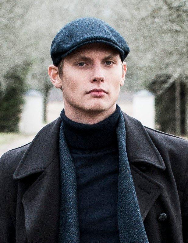 Harris Tweed scarf, blue  från CTH Ericson - 2