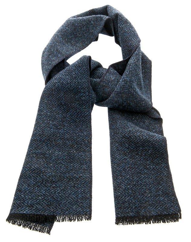 Harris Tweed scarf, blue  från CTH Ericson - 4