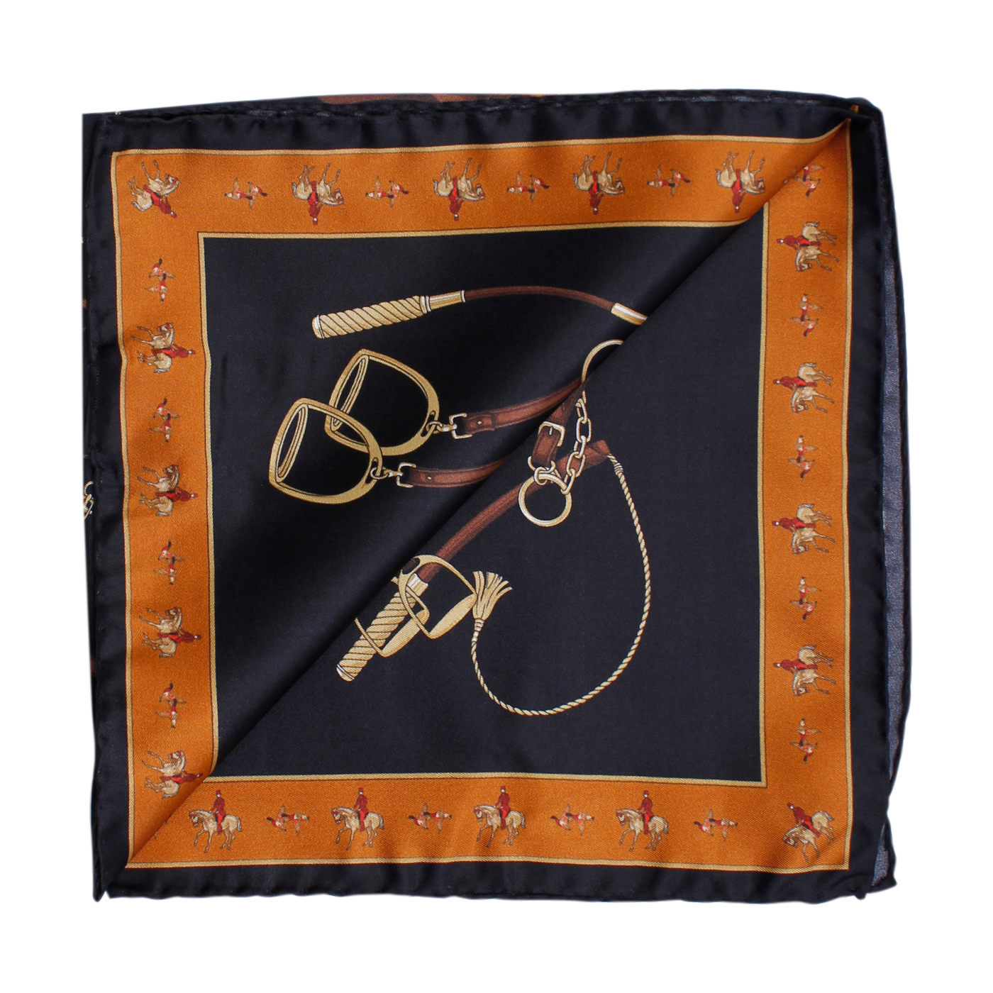 Equestrian Klassisk sidenscarf från Amanda Christensen 45 x 45cm