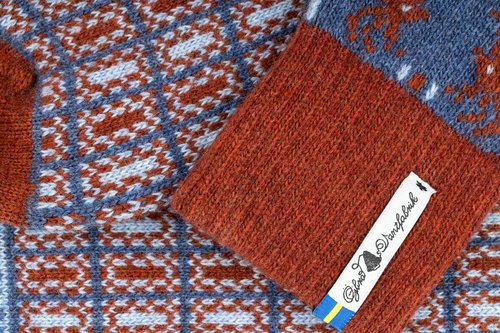 Stickade knäsockar, Scania, Märta,  storlek 38-41  - 2