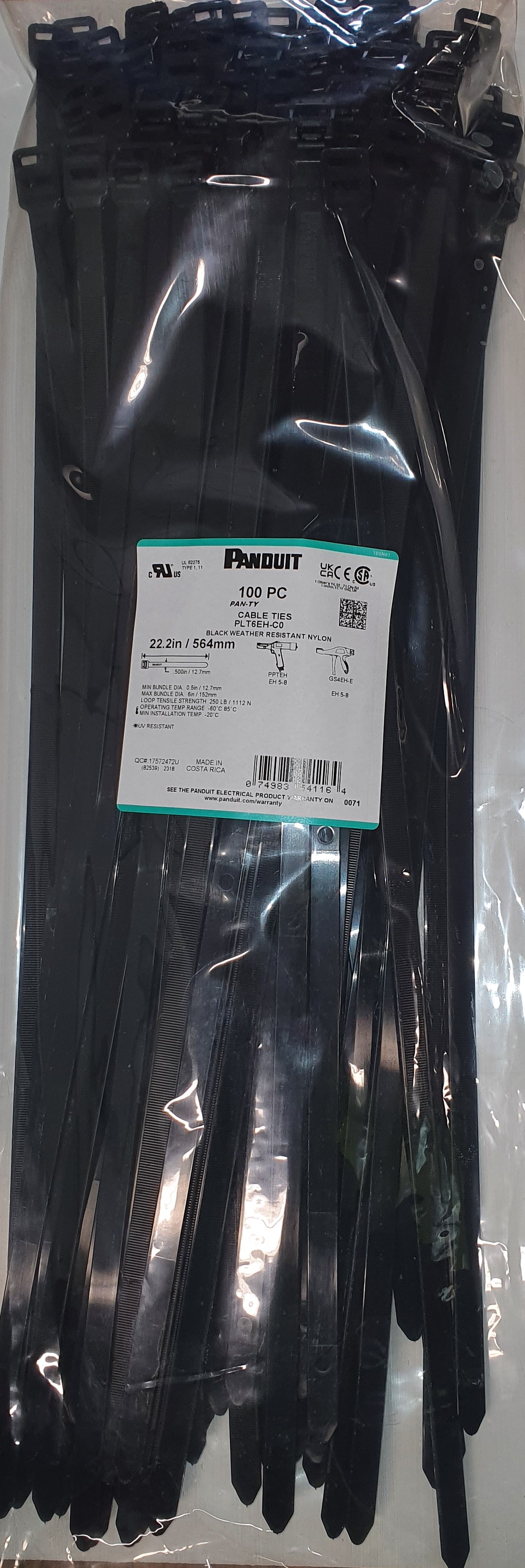KABELBINDER 564 MM SORT