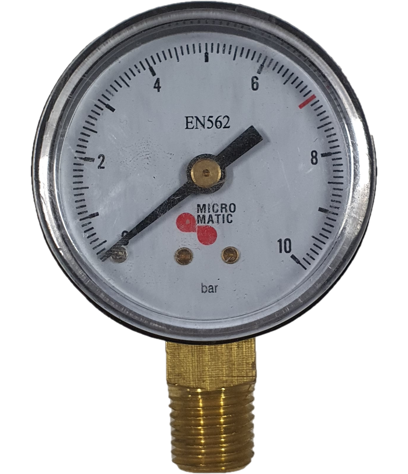 "Manometer- 1/4"" NPT 0-10/7 Bar"