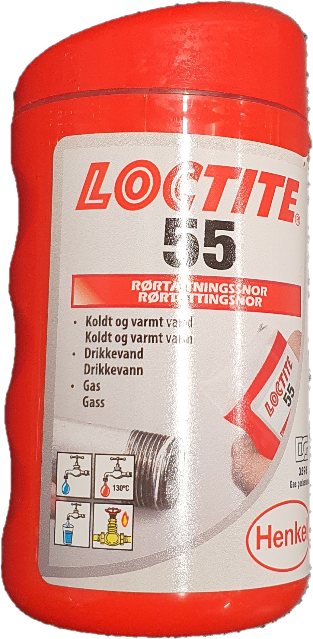 Rørtætningssnor Loctite 55 Hvid