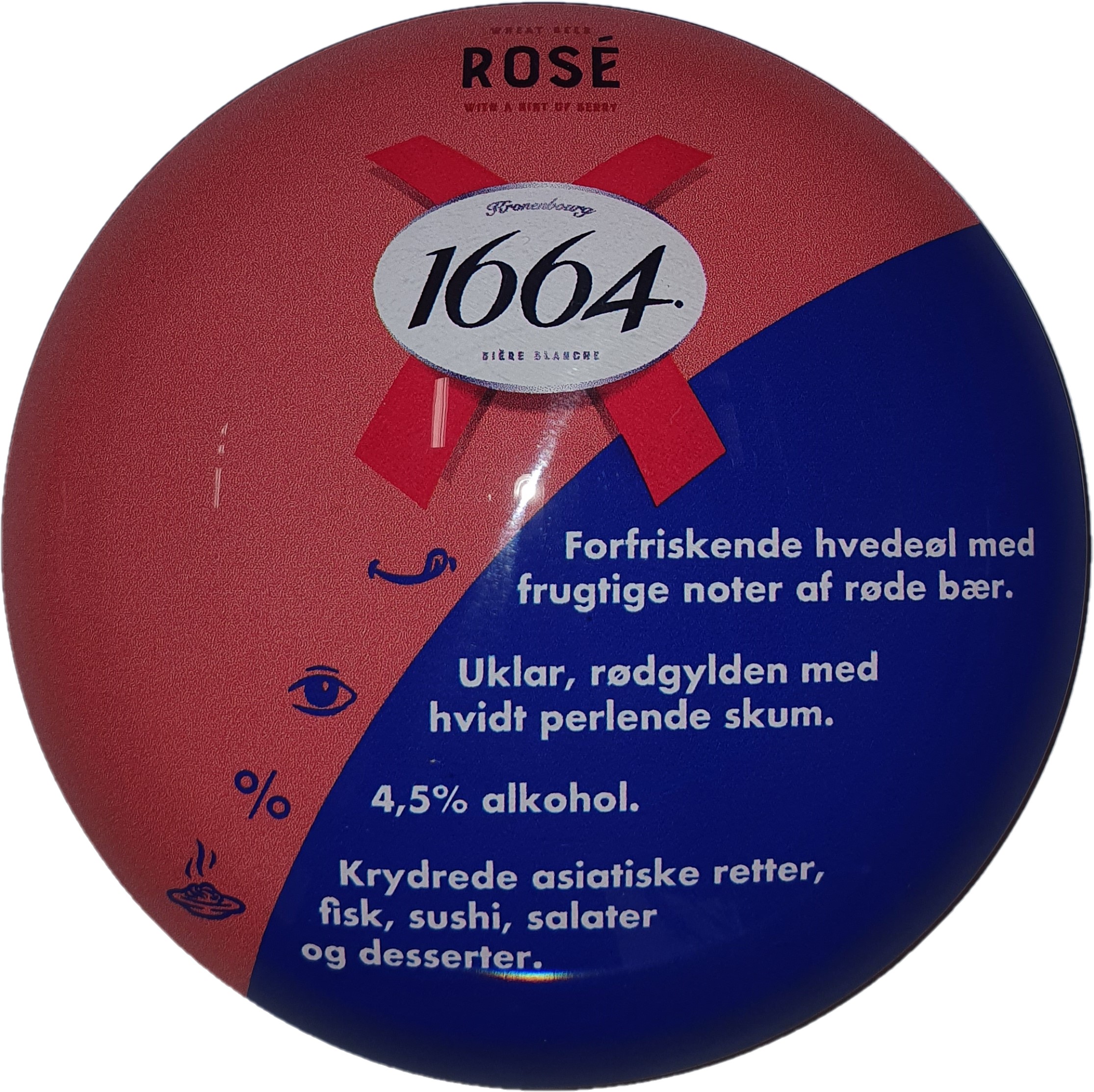 Brand Kronenbourg 1664 Rose Frog Eye Sæt - 2