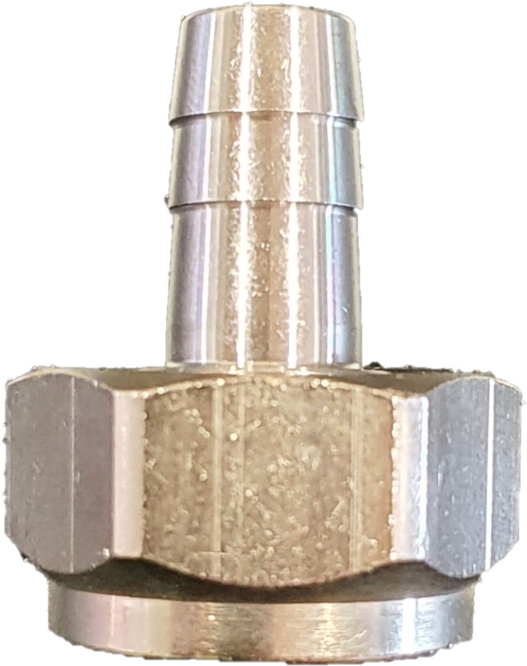 SLANGEKOBLING 5/8 X 8 MESS/NIKKEL BD