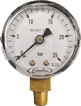 Manometer 0-25 Bar