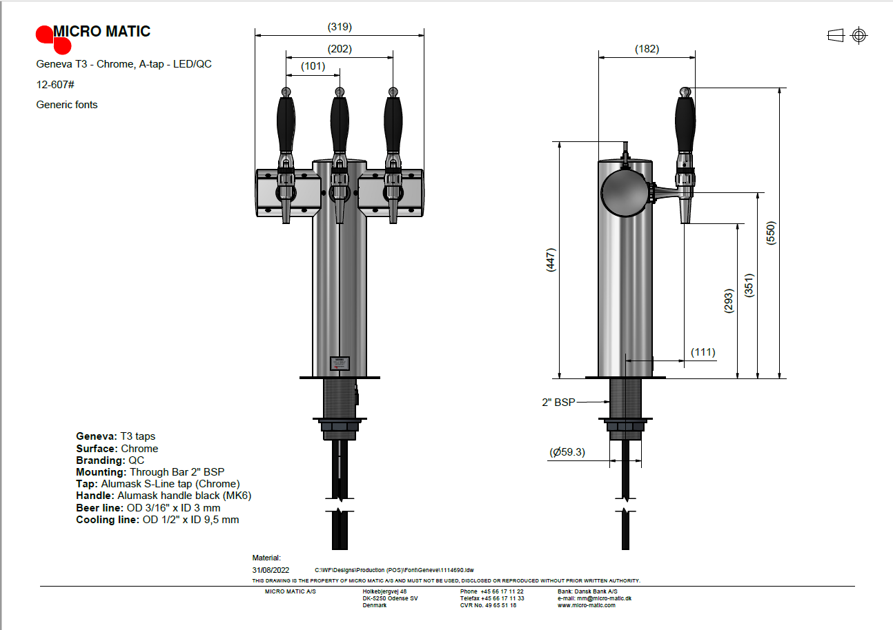 Font -Geneva T3, chrome, LED/QC - 3