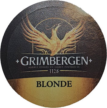 Label Grimbergen Blonde