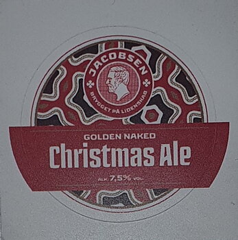 Label Jacobsen Golden Naked Christmas Ale