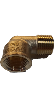 Pibehoved 1/2" ind og udvendig gevind