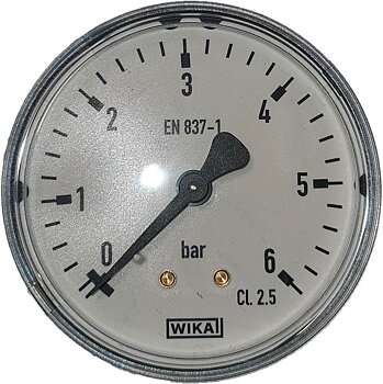 Løs manometer til sikkerhedsventil