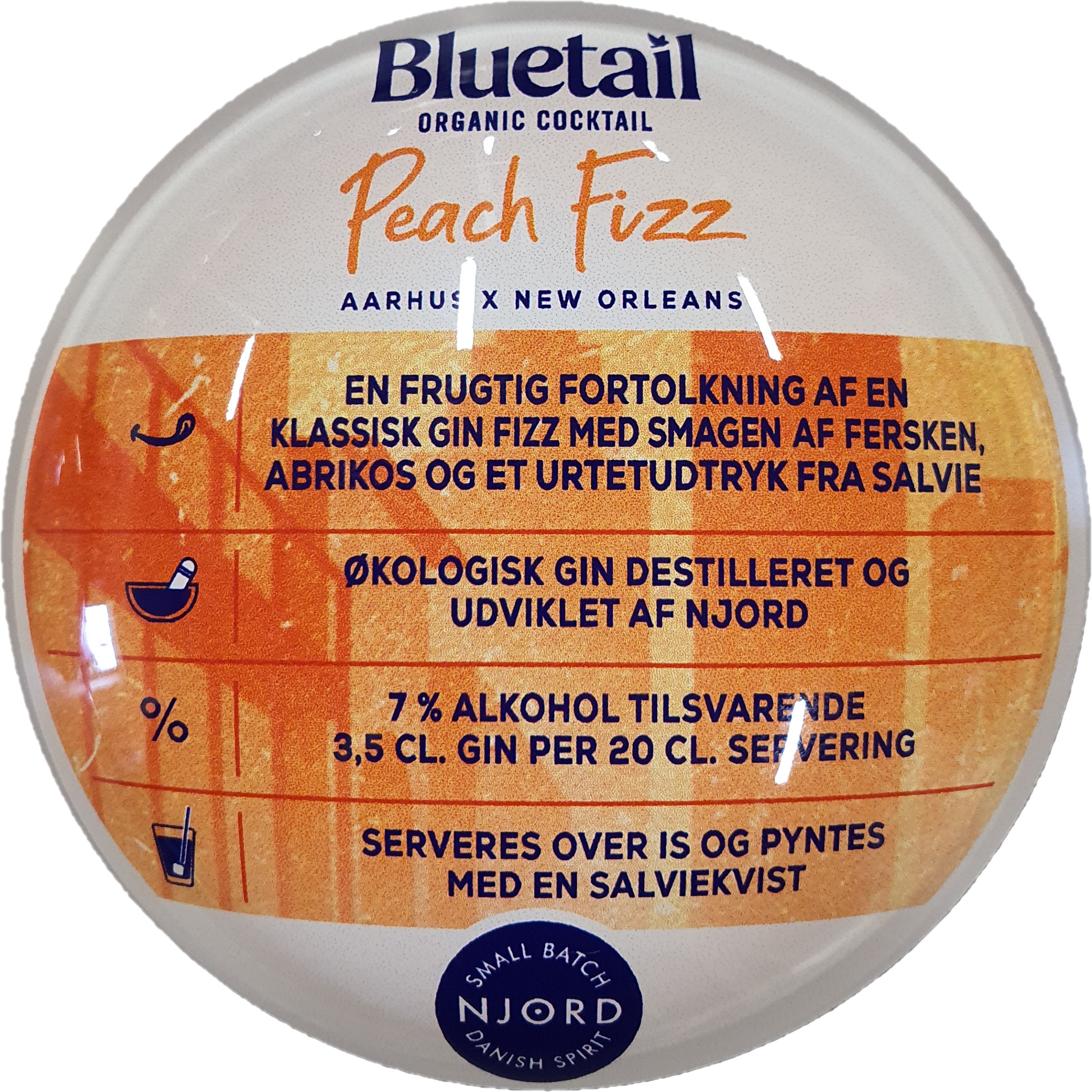 Peach Fizz Bluetail Frog Eye - 2