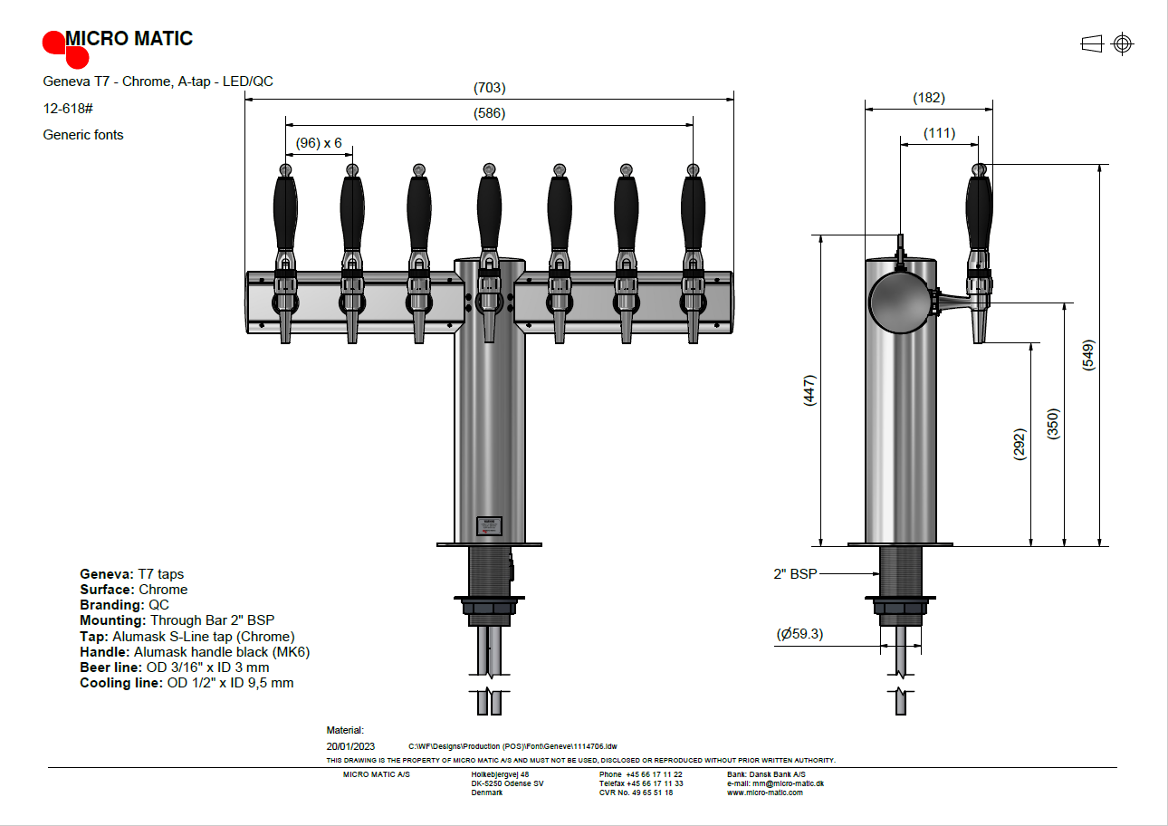 Font -Geneva T7, chrome, LED/QC - 3