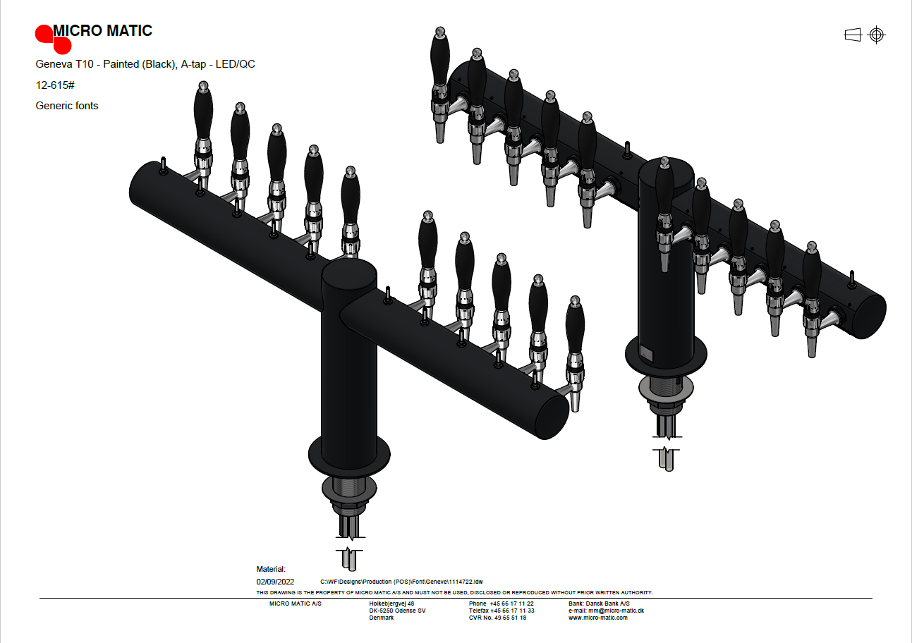 Font -Geneva T10, mat black, LED/QC - 4