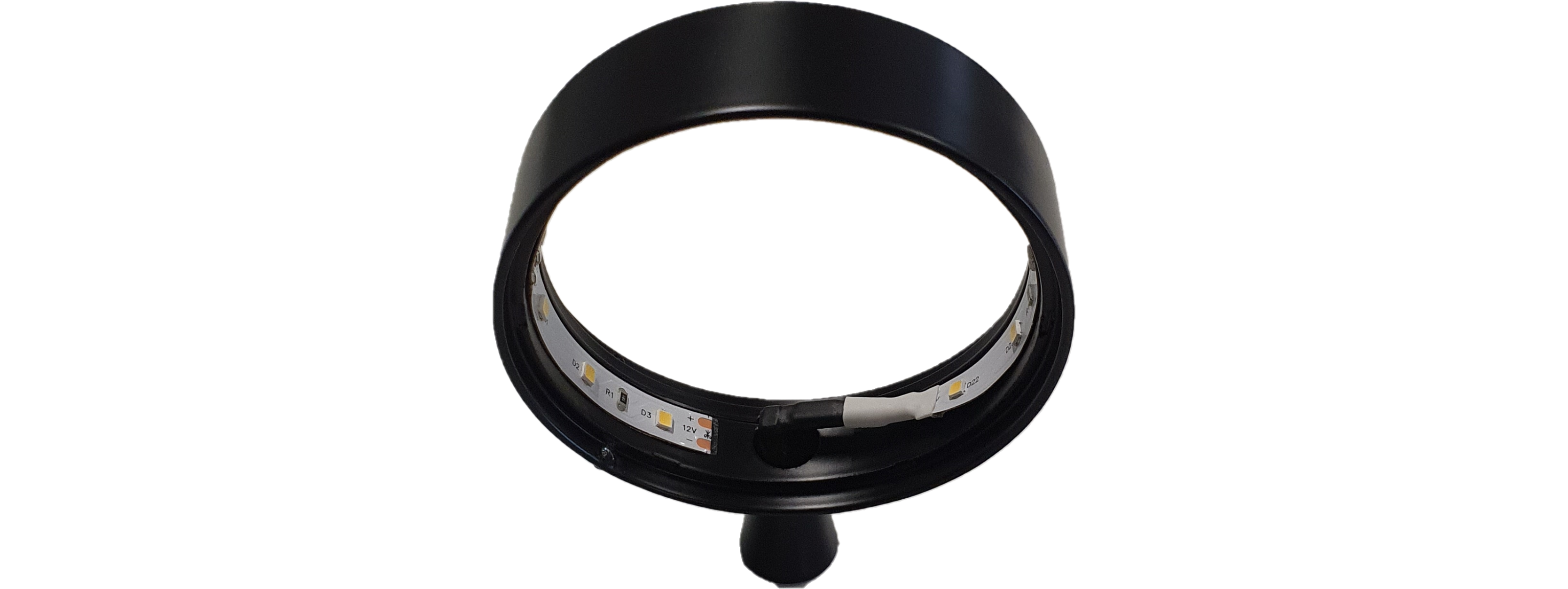 Medallion -Frog eye, SORT LED/QC 81mm - 2