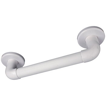 Plastic Fluted Grab Rail white 18" / 45cm