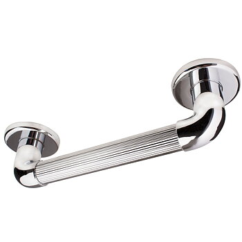 Plastic Fluted Grab Rail chrome 12" / 30cm