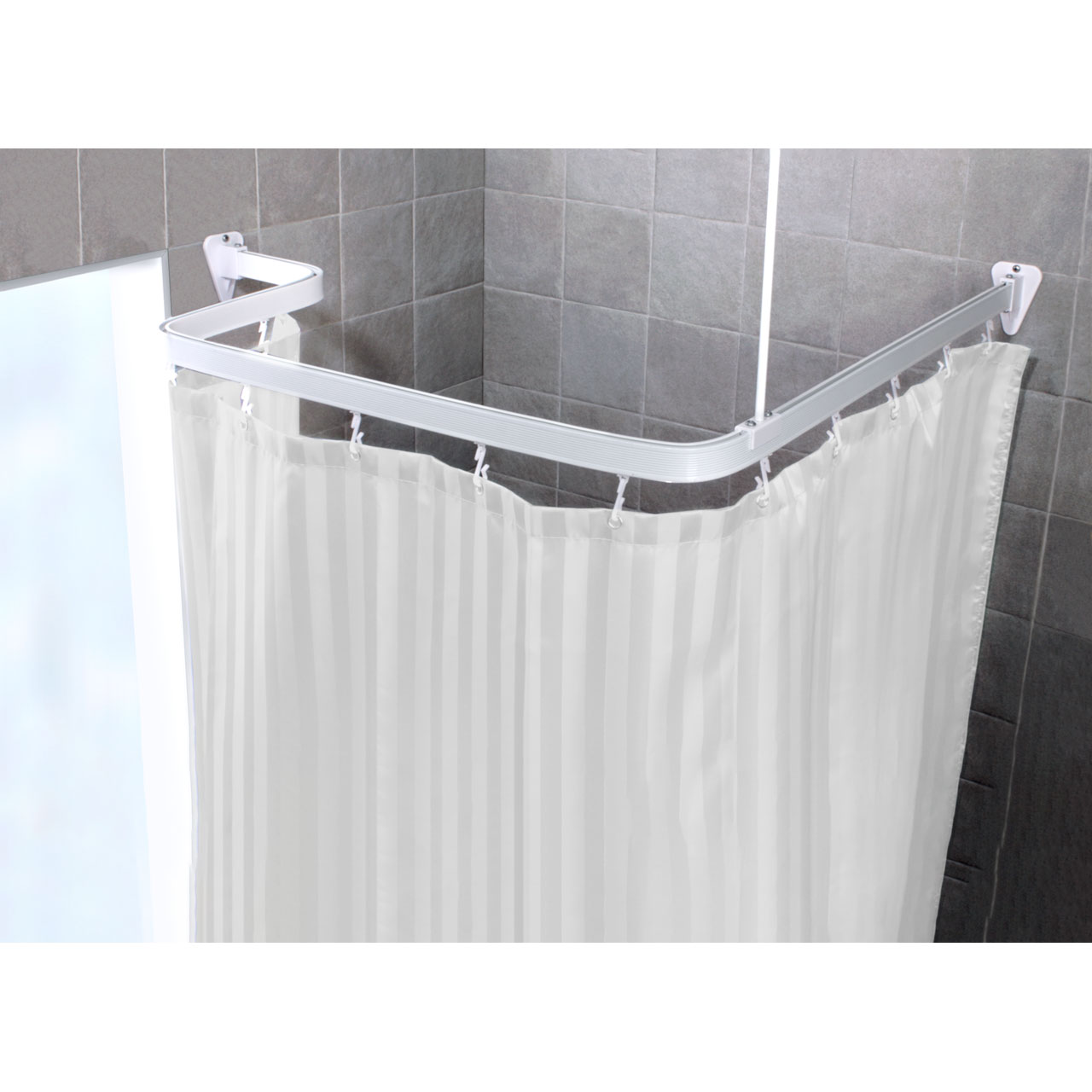 Bendi Curtain Tracks chrome - 2