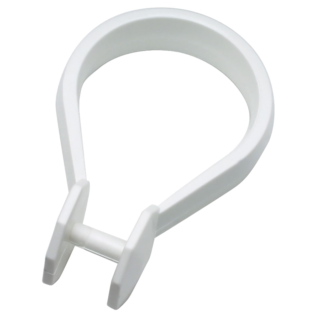 Button Curtain Rings white