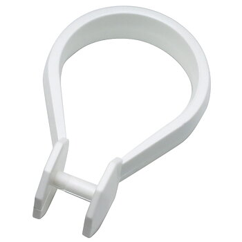 Button Curtain Rings white