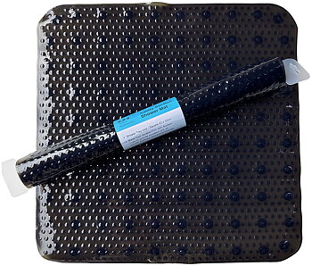 Safety Shower Mat - Black - 53x53cm
