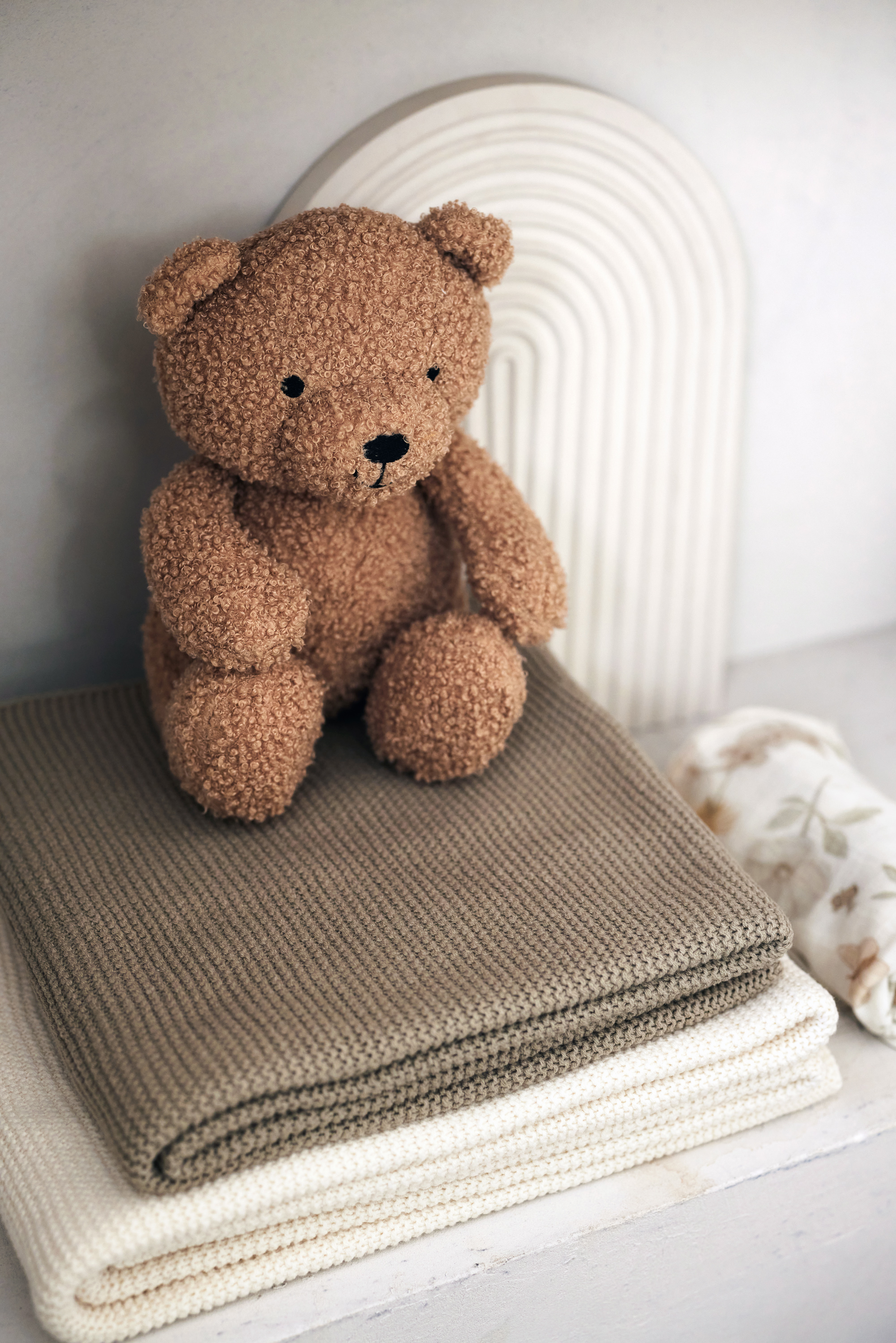 Jollein filt 75x100cm Basic Knit Olive Green - 7