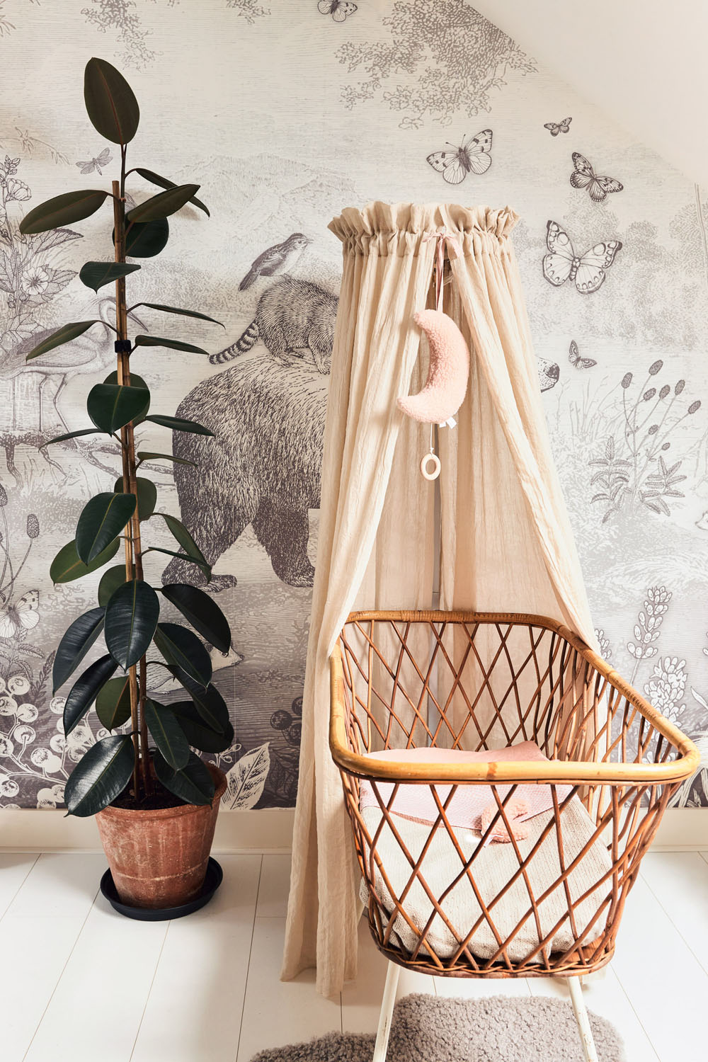 Jollein Sänghimmel vintage 155cm nougat - 4