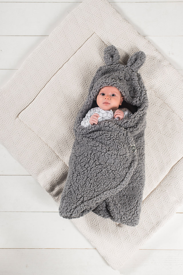 Jollein Omlottåkpåse Babyskydd 3/5p Bunny Storm grey - 6