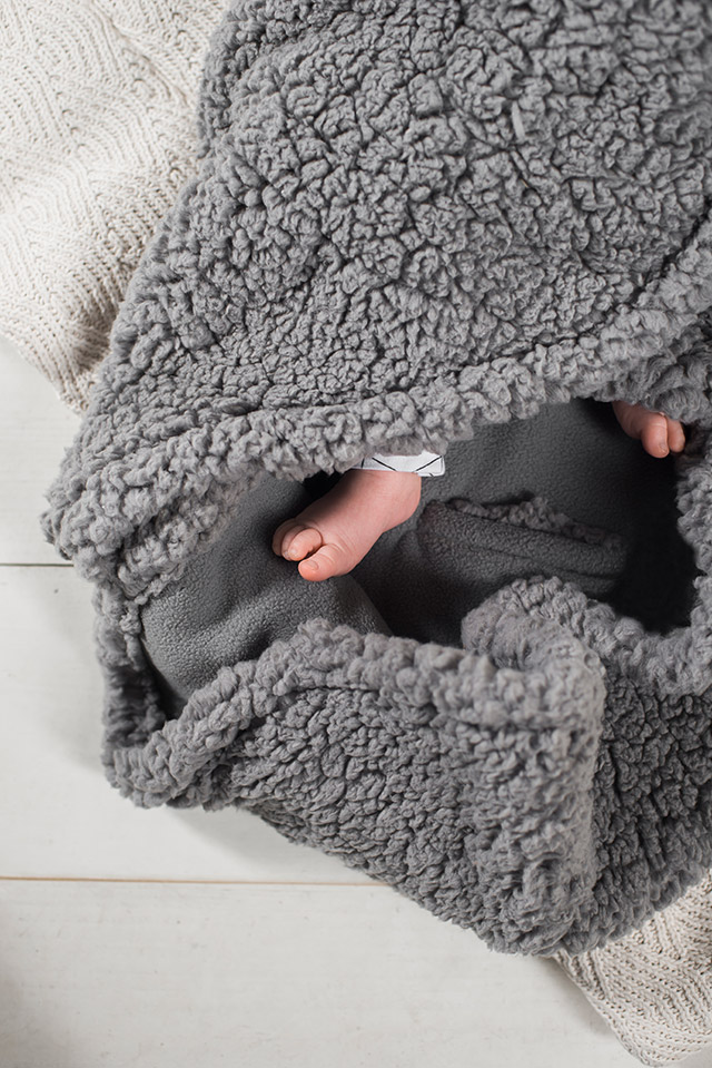 Jollein Omlottåkpåse Babyskydd 3/5p Bunny Storm grey - 7