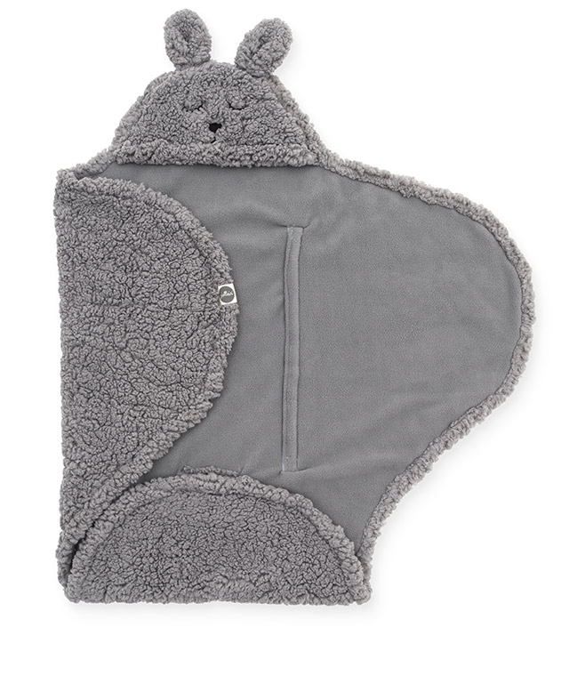 Jollein Omlottåkpåse Babyskydd 3/5p Bunny Storm grey