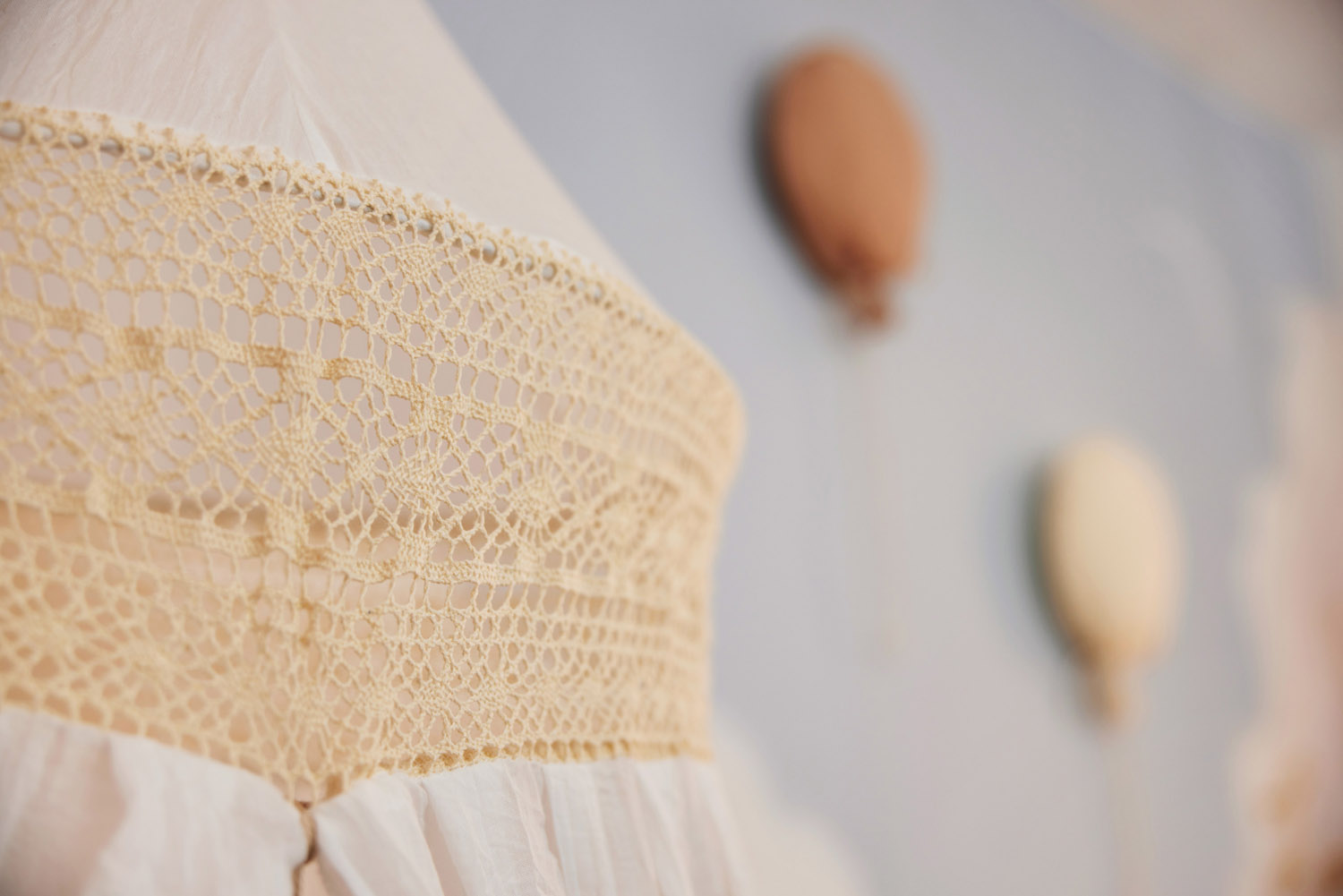 Jollein Sänghimmel vintage 245cm Boho Lace Ivory - 4