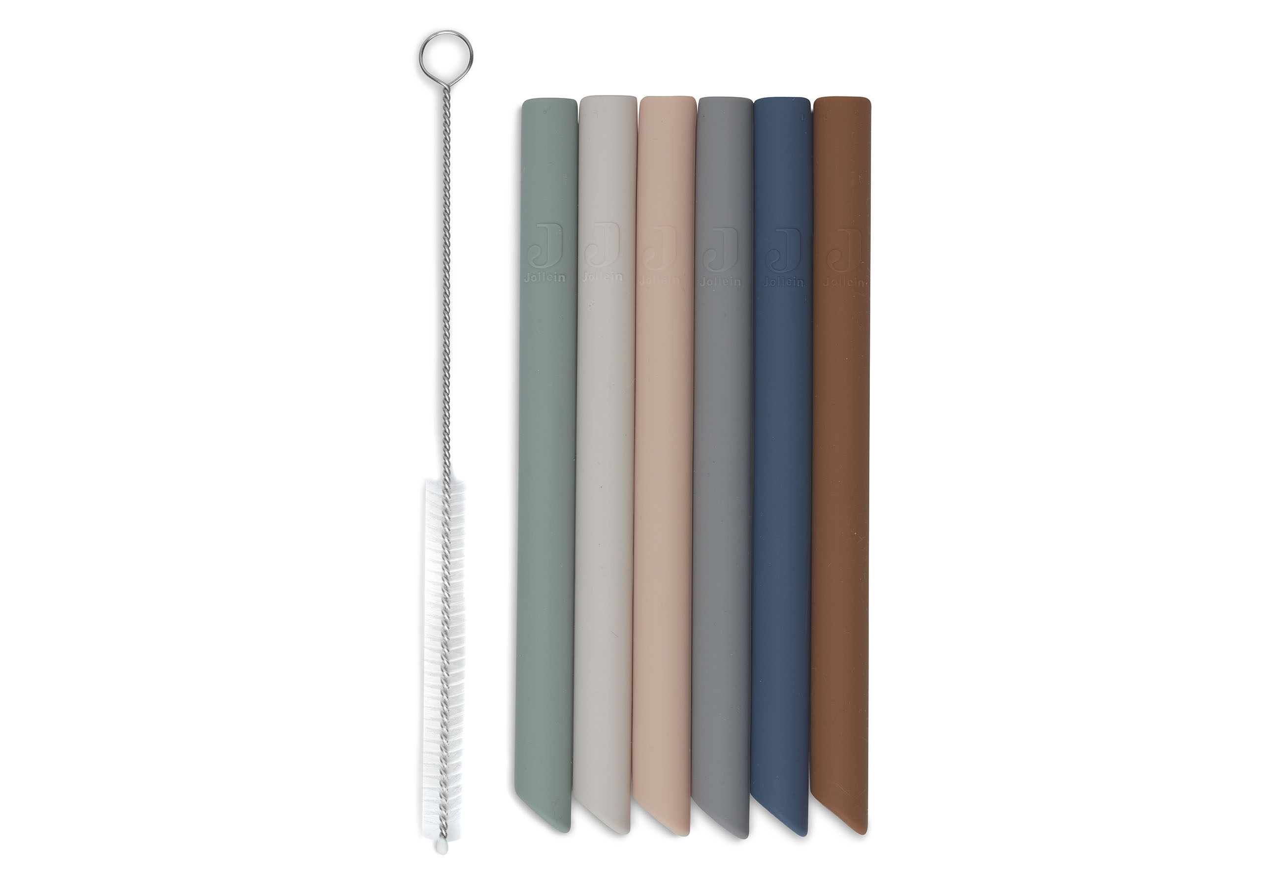 Jollein Sugrör i silikon multicolour (6 pack)