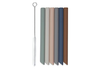 Jollein Sugrör i silikon multicolour (6 pack)
