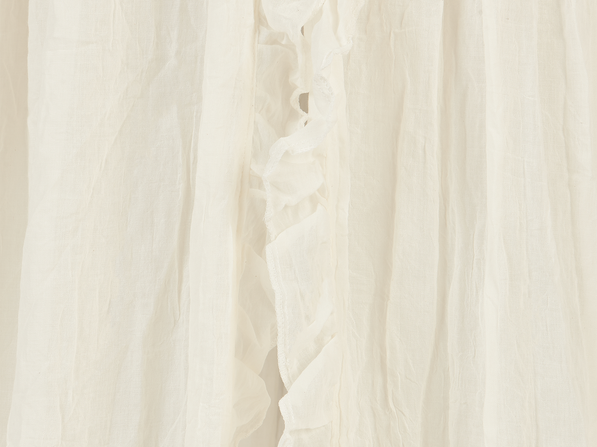 Jollein Sänghimmel vintage volang 245cm ruffle ivory - 2