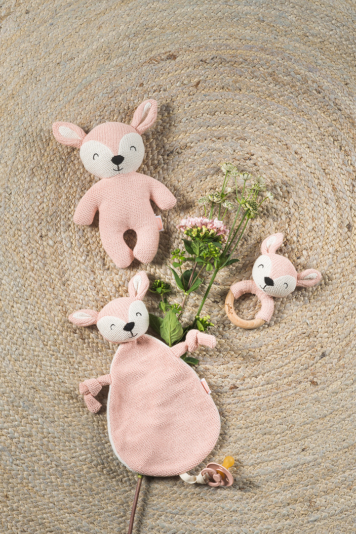 Jollein bitring/skallra Deer Pale Pink - 7