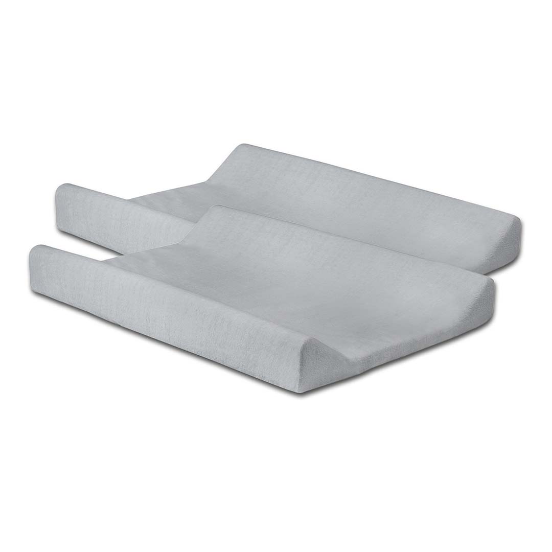 Jollein Skötbäddsöverdrag 50x70cm soft grey(2p)