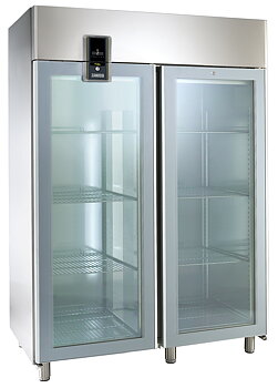 Zanussi Kylskåp NPT (digital display) 2 glasdörrar 1430 liter. +2/+10°C. AISI 304 NPT142GR