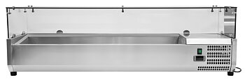 Display kyld för tillbehör och toppings 1200mm