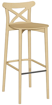 Barstol Corte med träsits dekor 3