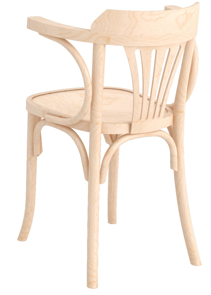 Karmstol med träsits PL-5172B - 2