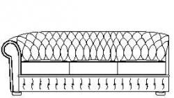 Soffa Ottocento, modul 3-sits