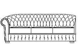 Soffa Ottocento, modul 3-sits