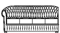 Soffa Ottocento, modul 4-sits