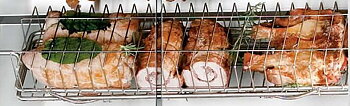 Roterande korg till kycklinggrill