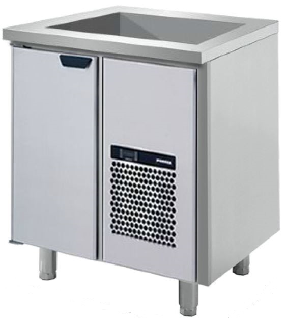 Dryckeskylbänk med kyld brunn, 860*650*900