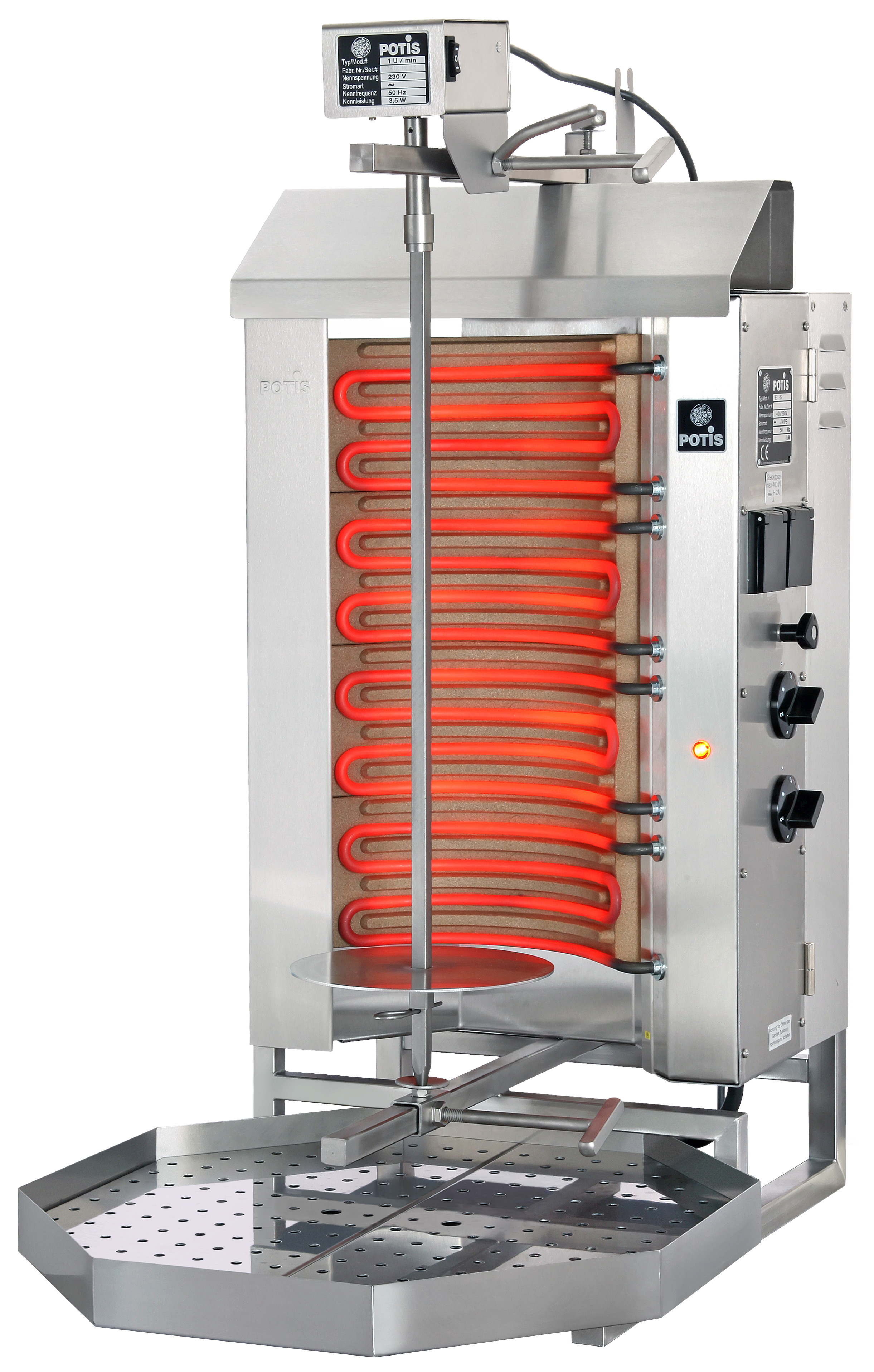 -Elektrisk Kebabgrill/ Shawarmagrill